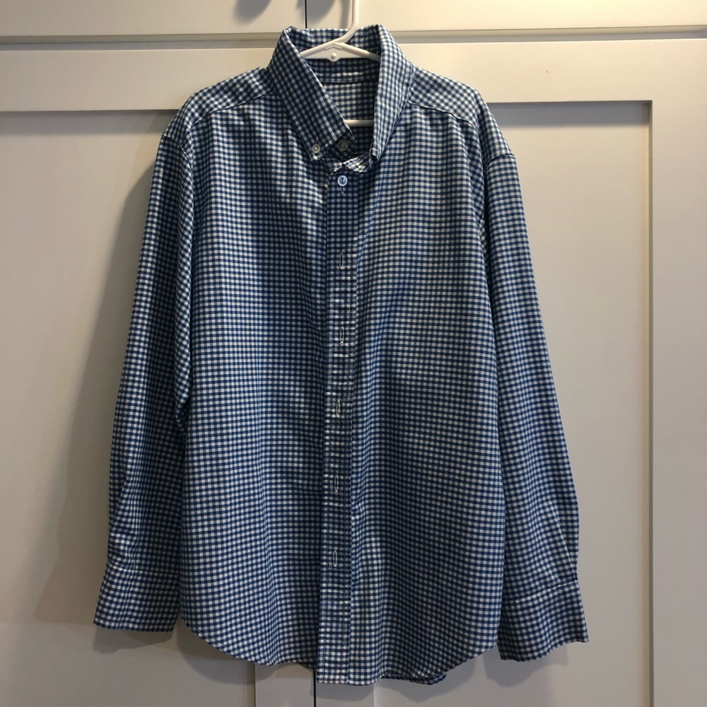 Blue Gingham Kelly’s Kids button up
